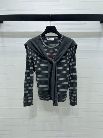 MIUMIU COWL NECK KNITTED SWEATER STYLE 480