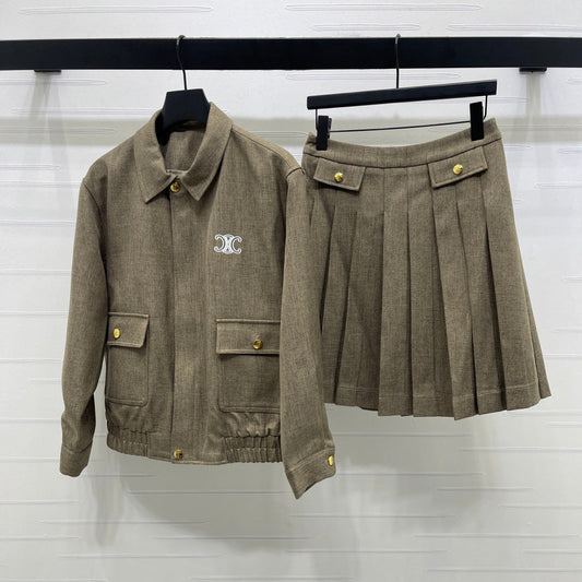 CELINE 26S TOP AND SKIRT SET STYLE 87