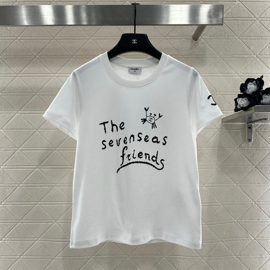 CHANEL 25S CREW NECK T-SHIRT 458