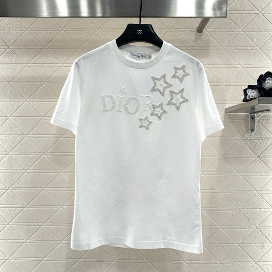 DIOR 25S ROUND-NECK SEQUIN T-SHIRT 731