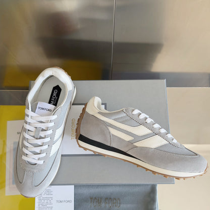 TOM FORD 26S SNEAKERS IN GREY SUEDE