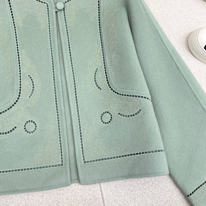 HERMES 25S SHORT CASHMERE COAT 192