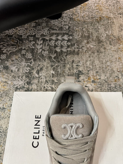 CELINE 26S SNEAKER IN GREY SUEDE