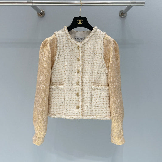 CHANEL 26S TWEED WOOL COAT 893