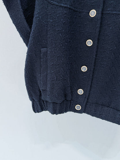 CHANEL 26S SHORT-SLEEVE STAND COLLAR JACKET 888