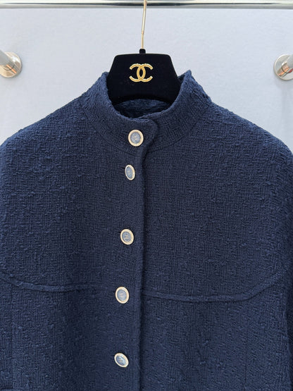 CHANEL 26S SHORT-SLEEVE STAND COLLAR JACKET 888
