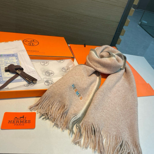 HERMES 25S SCARF 180 IN CASHMERE 989877