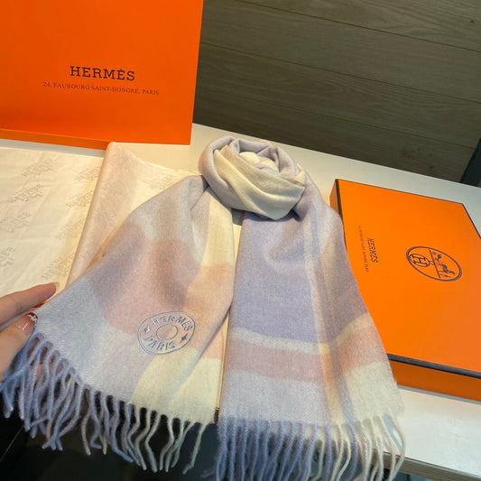 HERMES 25S SCARF 180 IN CASHMERE 989916