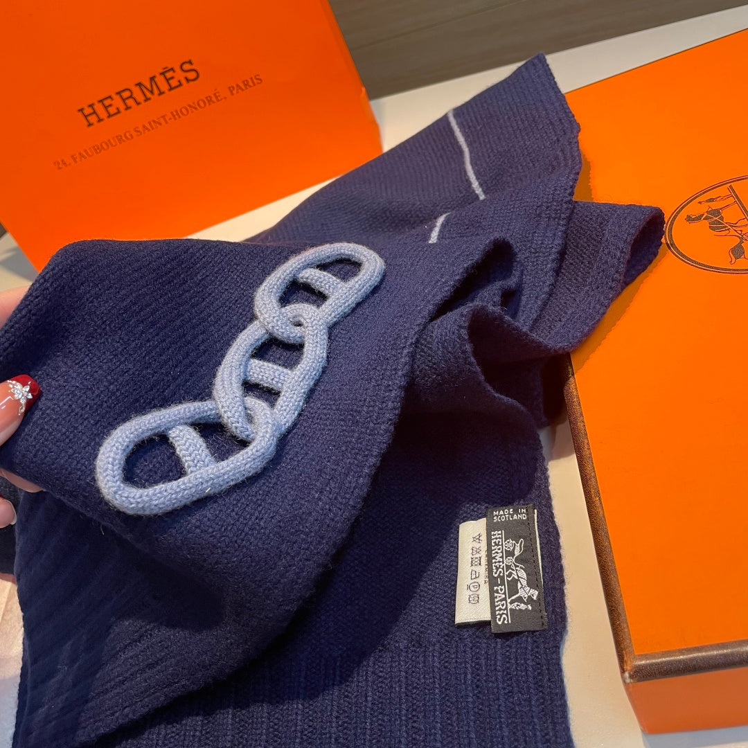 HERMES 25S SCARF 175 IN CASHMERE 992039