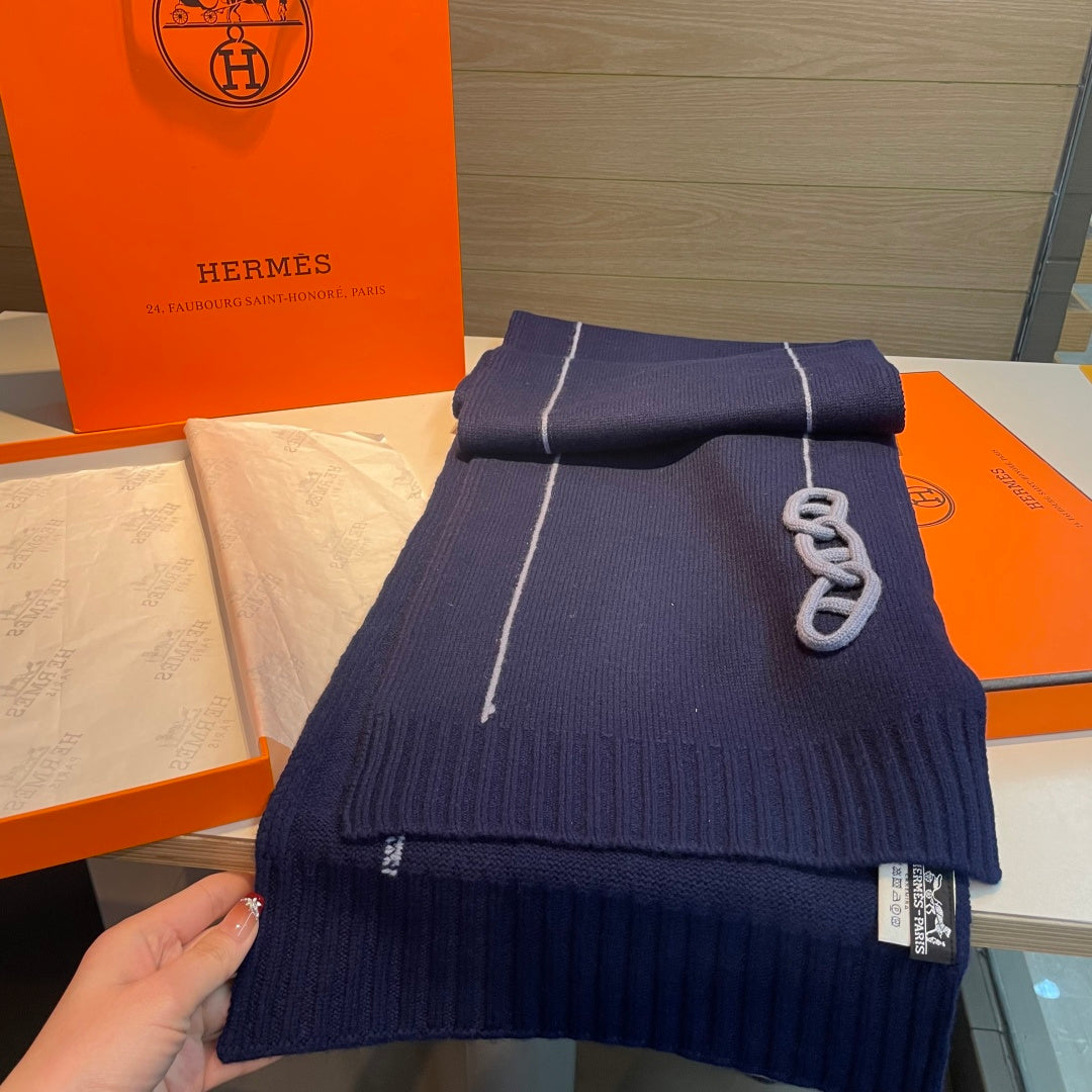 HERMES 25S SCARF 175 IN CASHMERE 992039