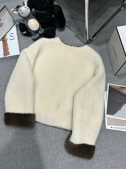 HERMES 25S REVERSIBLE FUR JACKET 473