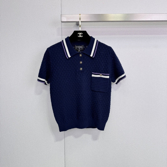 CHANEL 25S KNIT POLO SHIRT 581