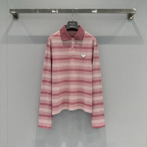 PRADA 26S LONG SLEEVED POLO SHIRT 820