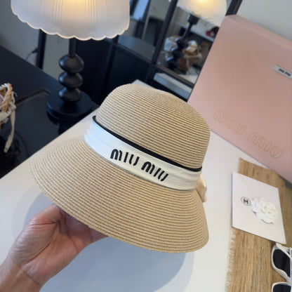 MIUMIU STRAW BUCKET HAT STYLE 54