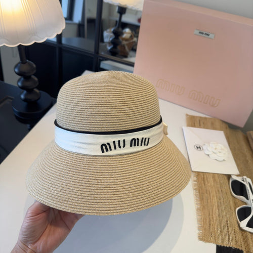 MIUMIU STRAW BUCKET HAT STYLE 54