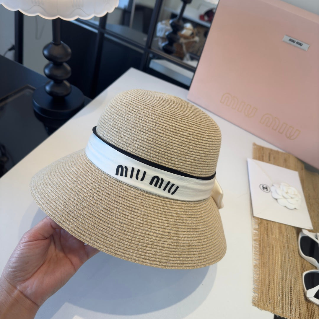 MIUMIU STRAW BUCKET HAT STYLE 54