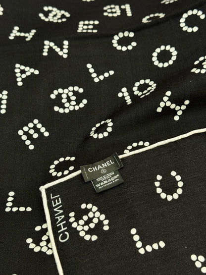 CHANEL 25S SCARF 135 CM IN CASHMERE SILK 943694