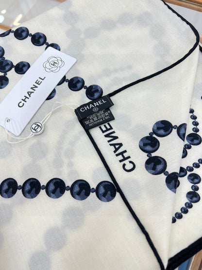 CHANEL 25S SCARF 140 IN CASHMERE 991650