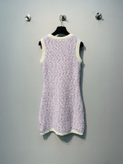 CHANEL 26S SLEEVELESS CREW NECK DRESS 825