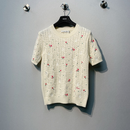 DIOR 26S SHORT-SLEEVE KNIT TOP 909