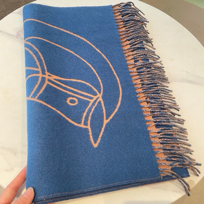 HERMES 25S SCARF 195 IN CASHMERE 989852