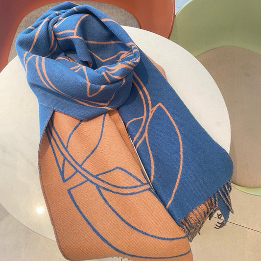 HERMES 25S SCARF 195 IN CASHMERE 989852