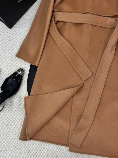 HERMES 25S REVERSIBLE LONG CASHMERE COAT 242