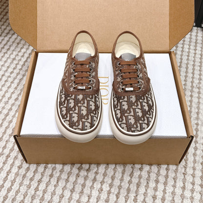 DIOR 26S SALTWIND SNEAKER IN BROWN FABRIC STYLE 6