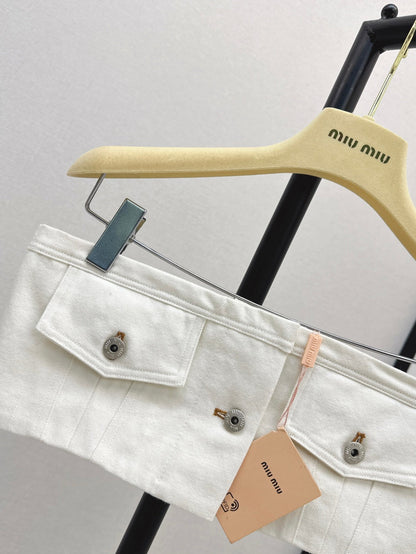 MIUMIU 26S DENIM TUBE TOP 970