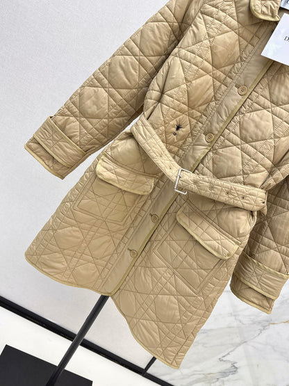 DIOR 25S LONG STAND COLLAR COAT 531