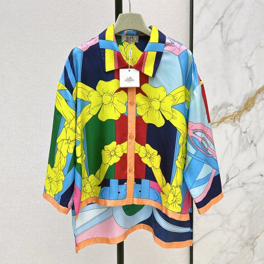HERMES 25S SILK SHIRT 330