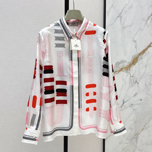 HERMES 25S SILK SHIRT 335