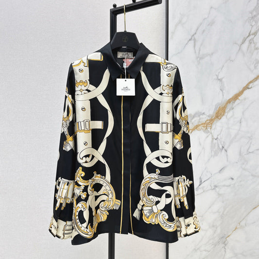 HERMES 25S SILK SHIRT 379