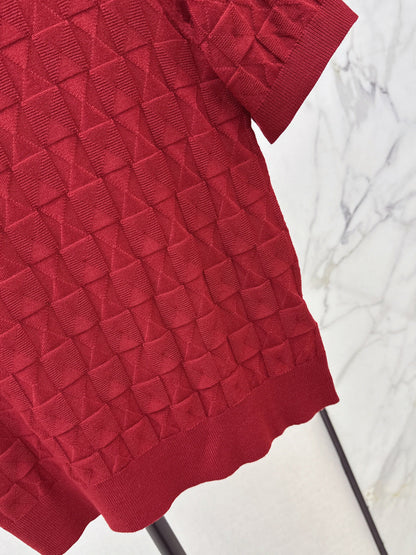 HERMES 26S SHORT SLEEVE SWEATER 547