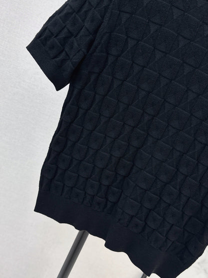 HERMES 26S SHORT SLEEVE SWEATER 546