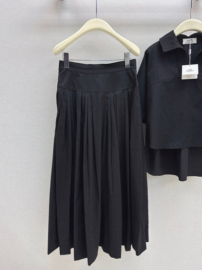 HERMES 26S SHIRT AND SKIRT SET 525