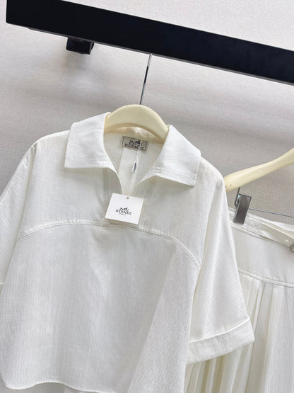 HERMES 26S SHIRT AND SKIRT SET 524
