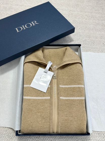DIOR 26S REVERSIBLE CASHMERE NOTCHED-COLLAR JACKET 976