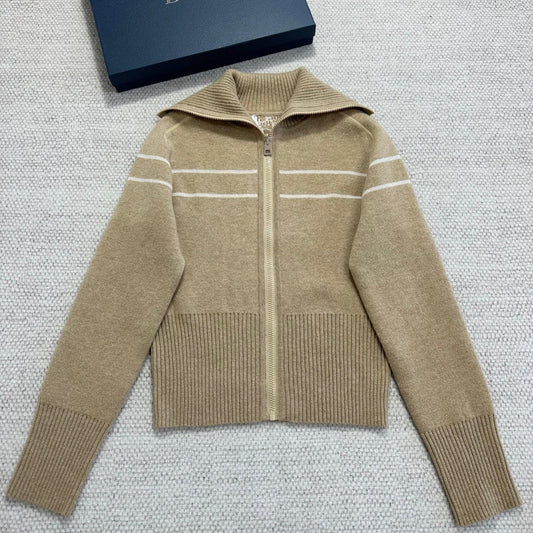DIOR 26S REVERSIBLE CASHMERE NOTCHED-COLLAR JACKET 976