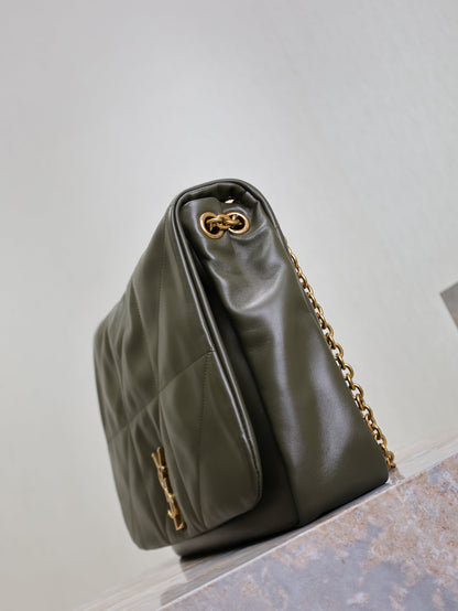 YSL 25S LARGE JAMIE 43 IN LIGHT MUSK LAMBSKIN GOLD HARDWRE
