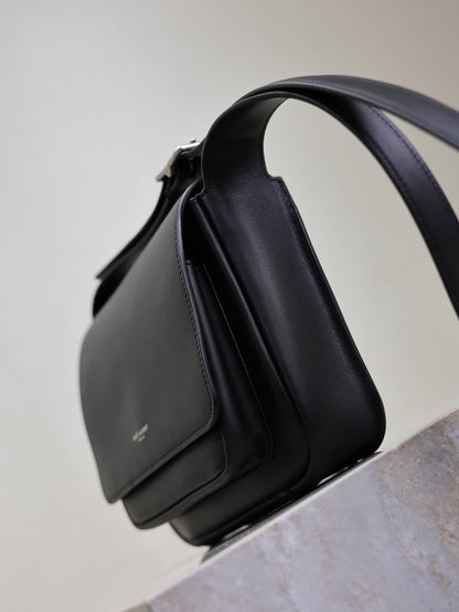 YSL 25S NIKI BABY 22 IN BLACK CALFSKIN