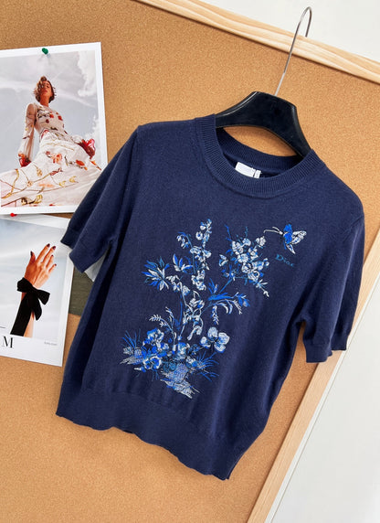 DIOR 26S SHORT-SLEEVE SWEATER 1193