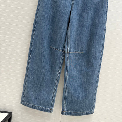 Loewe 25 Sickle Jeans Blue Denim Cotton