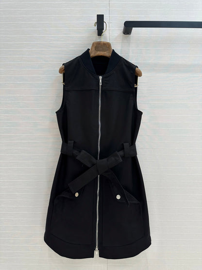 HERMES SLEEVELESS ZIPPER DRESS 276153
