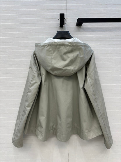 LOEWE HOODED JACKET WITH EMBROIDERED LOGO 276080