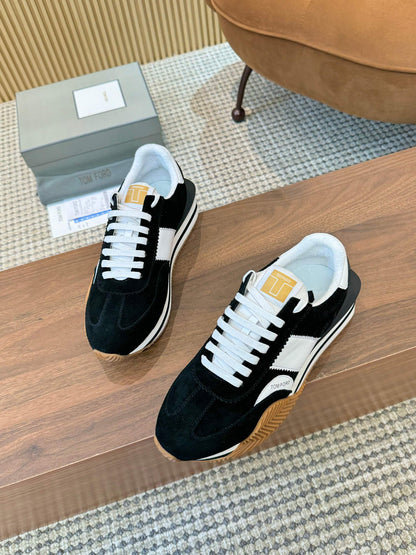 TOM FORD SNEAKERS IN BLACK SUEDE 432171