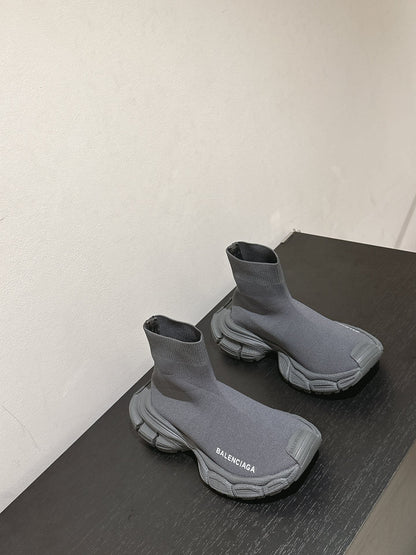 BALENCIAGA 25S SPEED TRAINER SNEAKERS 55 MM IN DARK GREY KNIT