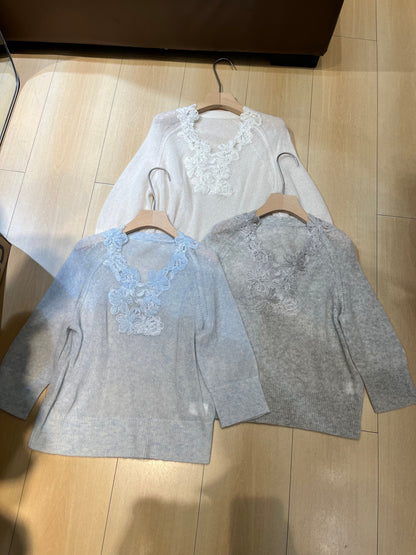 LP 26S V-NECK CASHMERE SWEATER 634