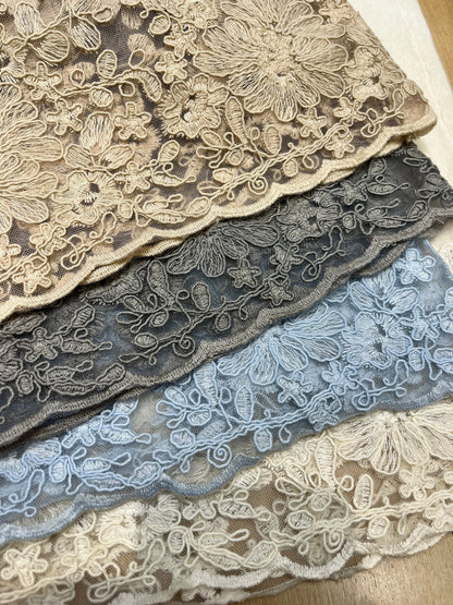 LP 26S EMBROIDERED CASHMERE PANTS 628