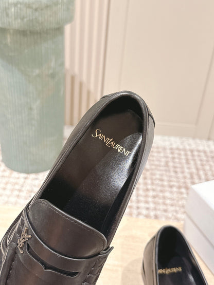 SL MOCCASINS LOAFER IN BLACK CALFSKIN